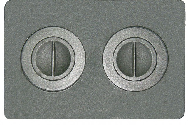 Плита с двумя отверстиями для конфорок П2-7А 		